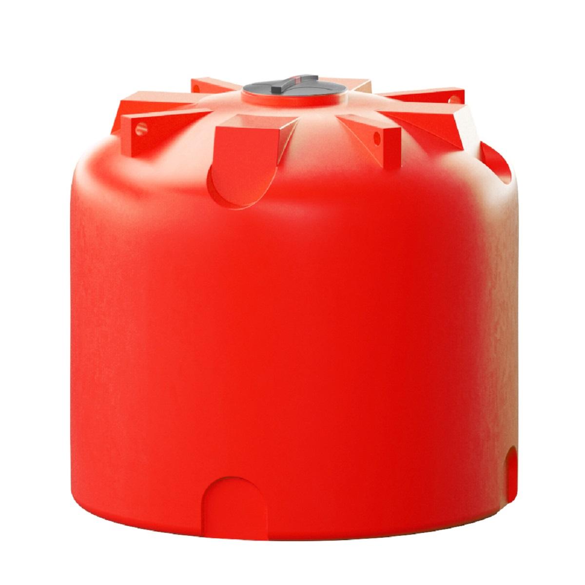 Емкость вертикальная усиленная VTR 5000 л для КАС (красный) для перевозки удобрений КАС/ЖКУ/СЗР